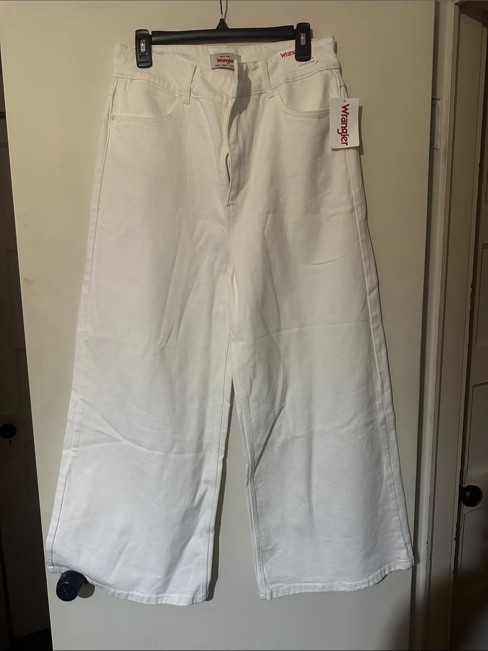 Wrangler Women's White Wide-Leg Jeans